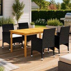 Friendly 5-Piece Outdoor Dining Set for You