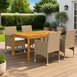 Friendly 5 Piece Outdoor Dining Set with Cushions