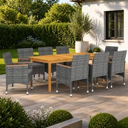 Your New Favorite 9 Piece Garden Dining Set