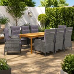 Friendly 9-Piece Garden Dining Set for You