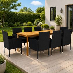 Welcoming 9 Piece Outdoor Dining Set for You