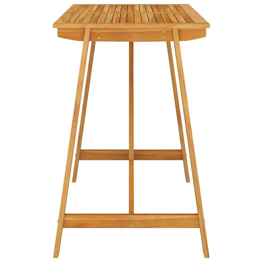 Outdoor Furniture Garden Bar Set 5 Piece Brown Patio Table Stools