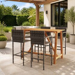 Your New 5 Piece Garden Bar Set Awaits