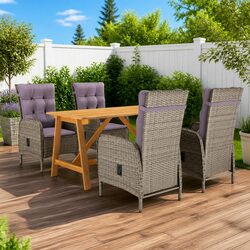 Friendly 5 Piece Garden Dining Set for Your Outdoor Space