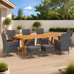 Your Perfect Outdoor Dining Solution - 9-Piece Set