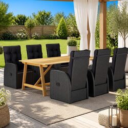 Friendly 7 Piece Garden Dining Set: Comfortable & Durable