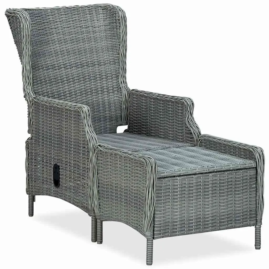 Garden Dining Set 9 Piece Outdoor Furniture Grey Patio Table Chairs