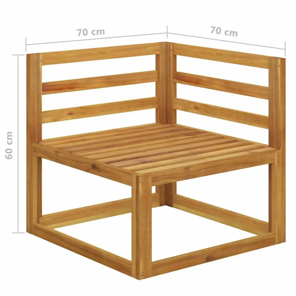 Garden Bench Outdoor Wooden Frame Padded Cushions 2-Seater