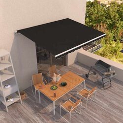 Stylish 400x350 cm Retractable Awning for Patios