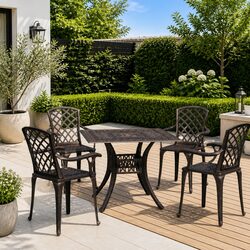 Friendly 5 Piece Bistro Set for Relaxed Outdoor Meals