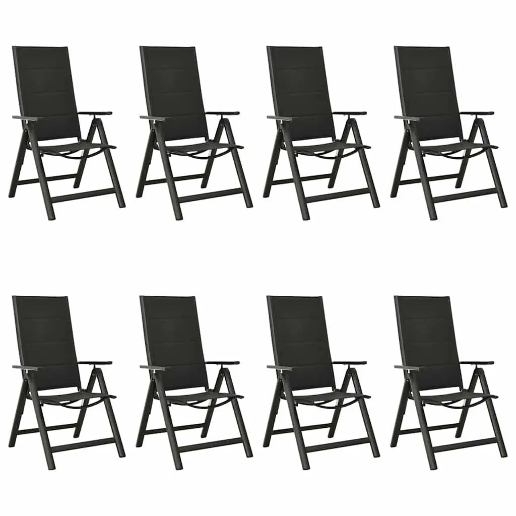 9 Piece Garden Dining Set Anthracite Outdoor Furniture Patio Table Chairs