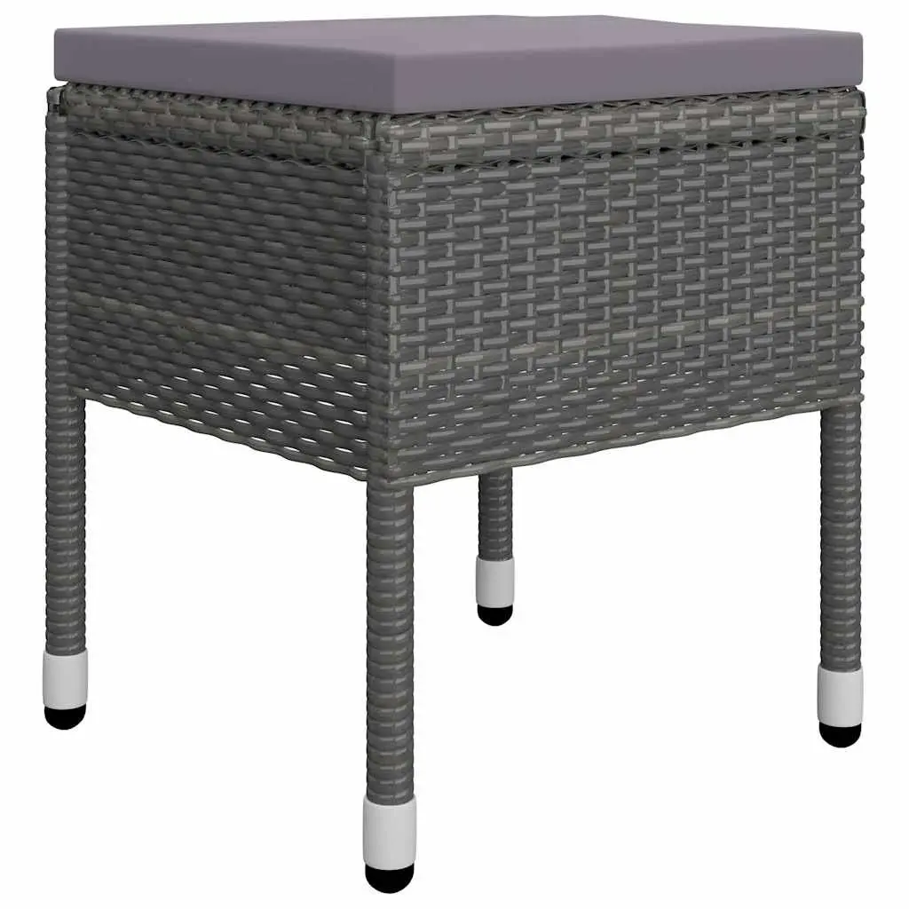 Garden Dining Set 5 Piece Outdoor Table Chairs Grey Patio Furniture
