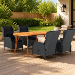 Friendly 5-Piece Garden Dining Set for Your Outdoor Area