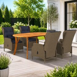 5-Piece Garden Dining Set: Comfort & Style for Outdoors