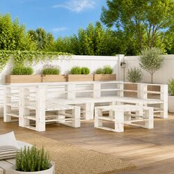Your 7 Piece Garden Pallet Lounge Set Awaits You