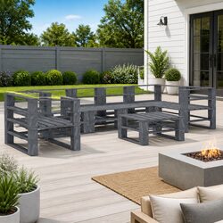 Your New 7-Piece Garden Pallet Lounge Set Awaits