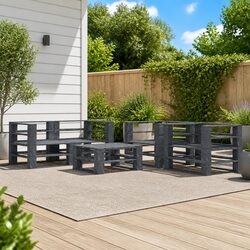 Your Perfect 5 Piece Pallet Lounge Set Awaits
