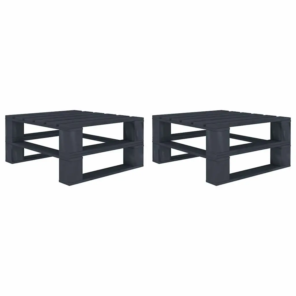 8 Piece Garden Pallet Lounge Set Grey Wood Outdoor Furniture