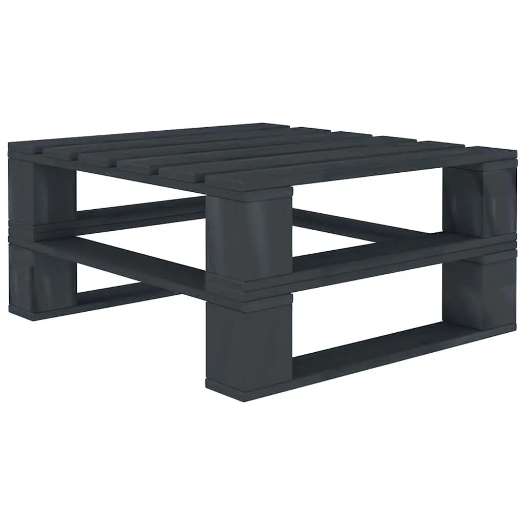 8 Piece Garden Pallet Lounge Set Grey Wood Outdoor Furniture