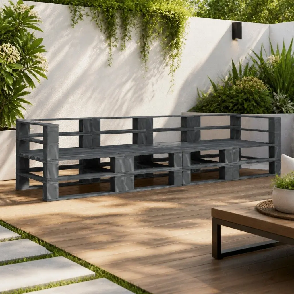 4-Seater Outdoor Pallet Sofa