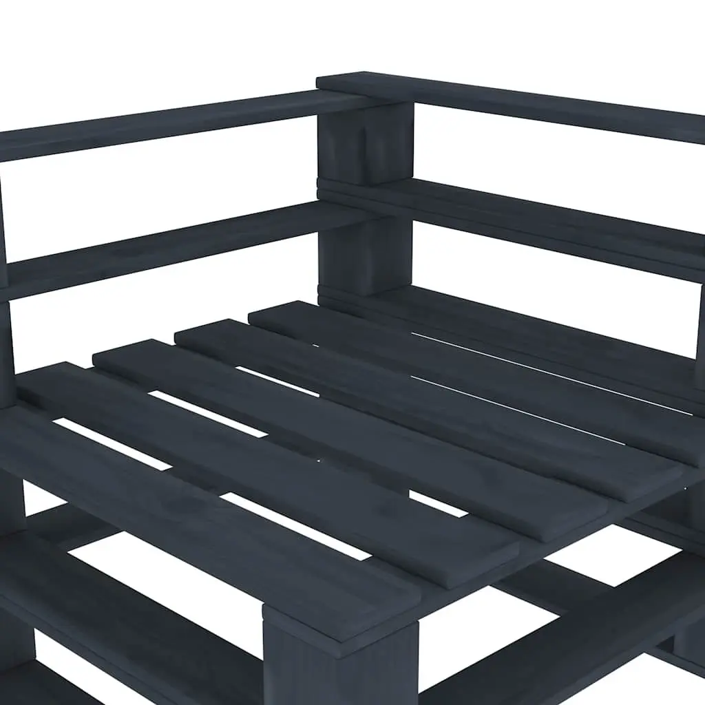Garden Pallet Sofa Outdoor Wood 3-Seater