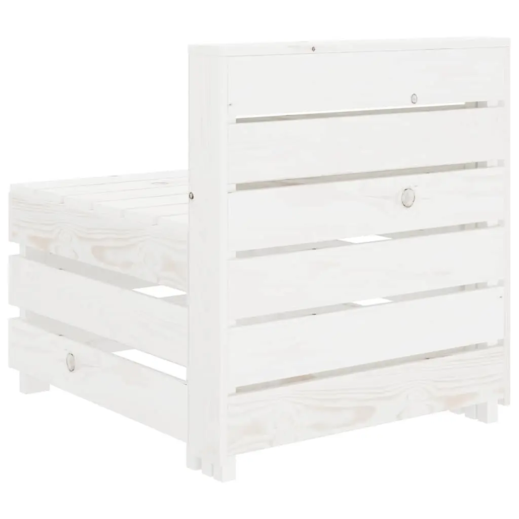 Wooden Pallet Sofa 3-Seater Garden Outdoor Patio Lounge Couch White