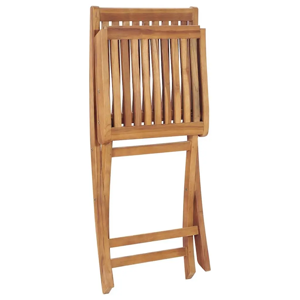 Set of 8 Teak Wood Folding Garden Chairs