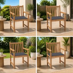 Friendly Outdoor Chairs Set of 4 with Cushions for Your Space