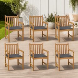 Create an Inviting Outdoor Area with 6 Teak Chairs