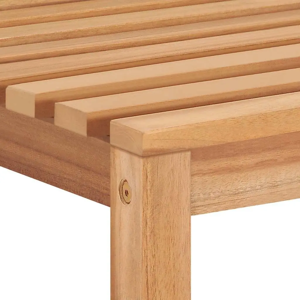 Outdoor Garden Chairs Solid Teak Wood Brown Patio Seating Set 4 Pcs