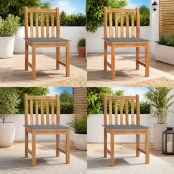 Welcome to Comfort with 4 Garden Chairs Set in Grey