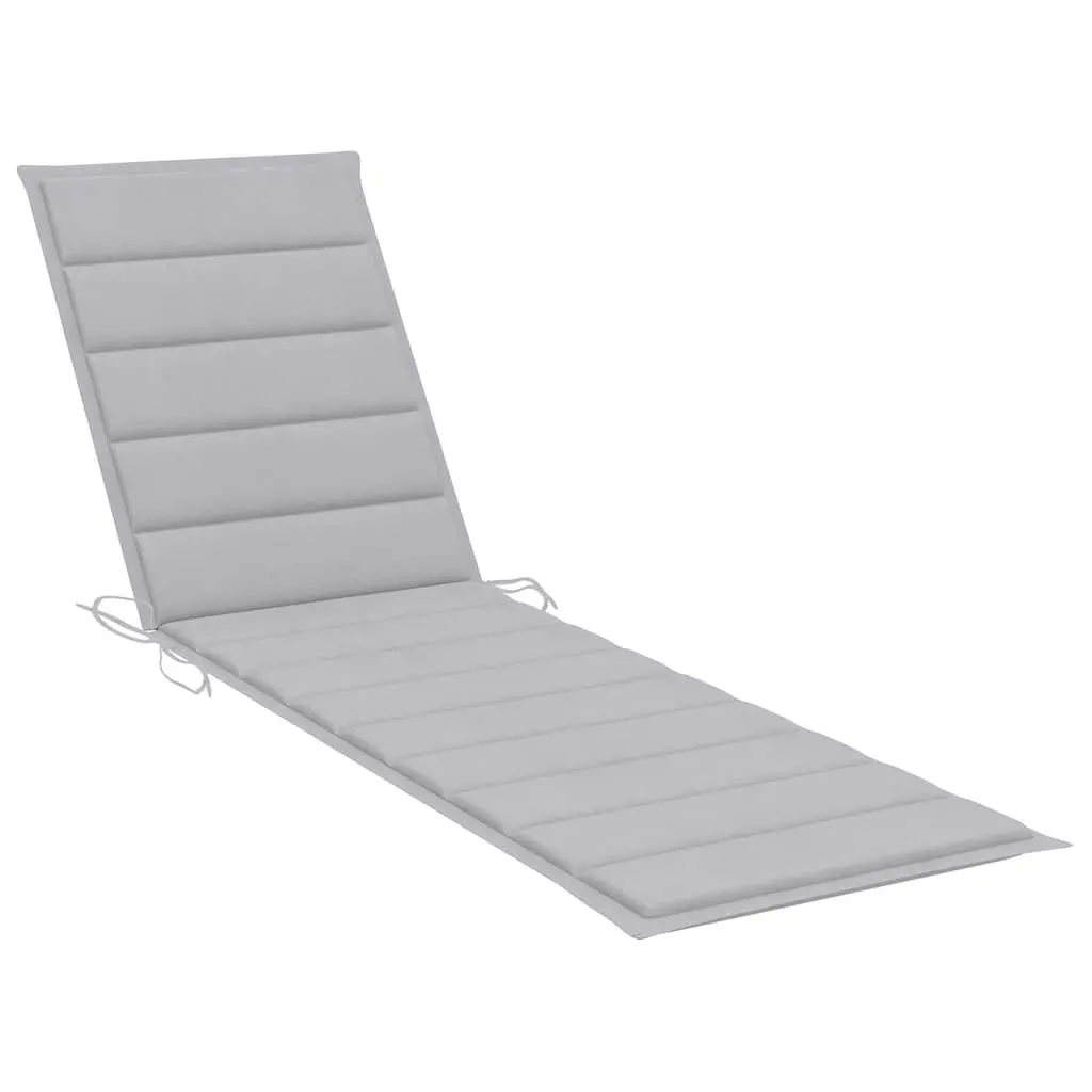 Sun Lounger Set Adjustable Backrest Teak Hardwood 2 pcs