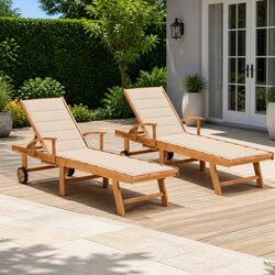 Your New Favorite Teak Sun Lounger Set for Relaxation
