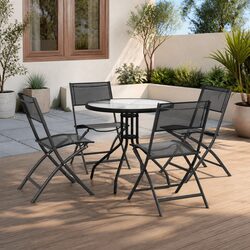 Friendly 5 Piece Dining Set for Outdoor Use