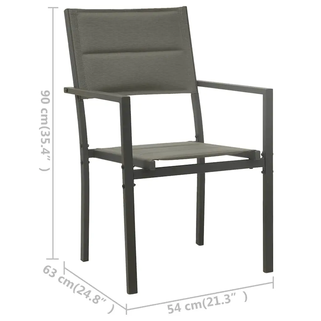 Outdoor Dining Set with Steel Frame