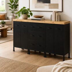 Friendly Sideboard with Rustic Charm and Storage