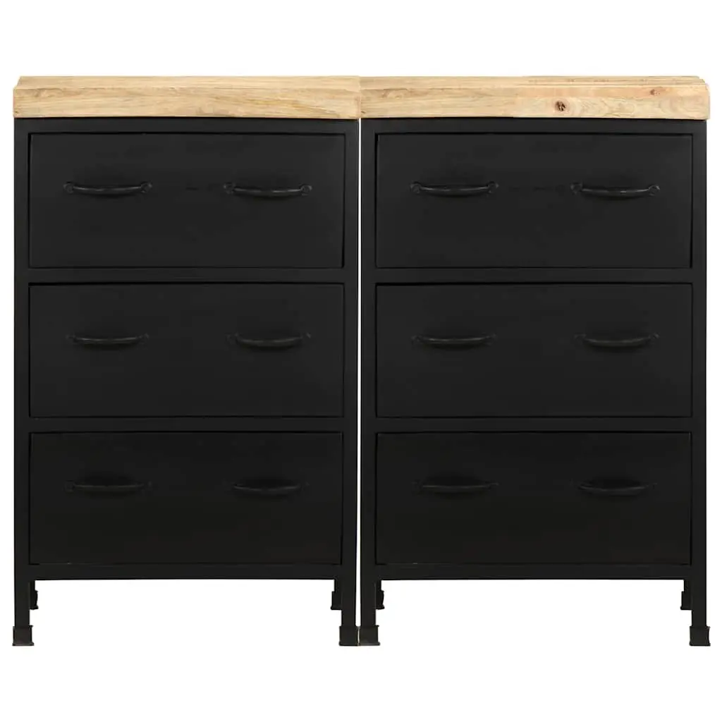 Sideboard with 6 Drawers Brown Storage Cabinet Living Room Furniture