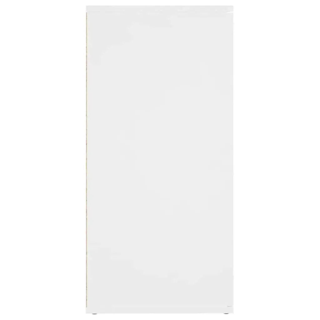 Sideboard White Modern Engineered Wood 160x36x75 cm Storage Cabinet