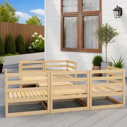 Friendly and Flexible 6 Piece Garden Lounge Set