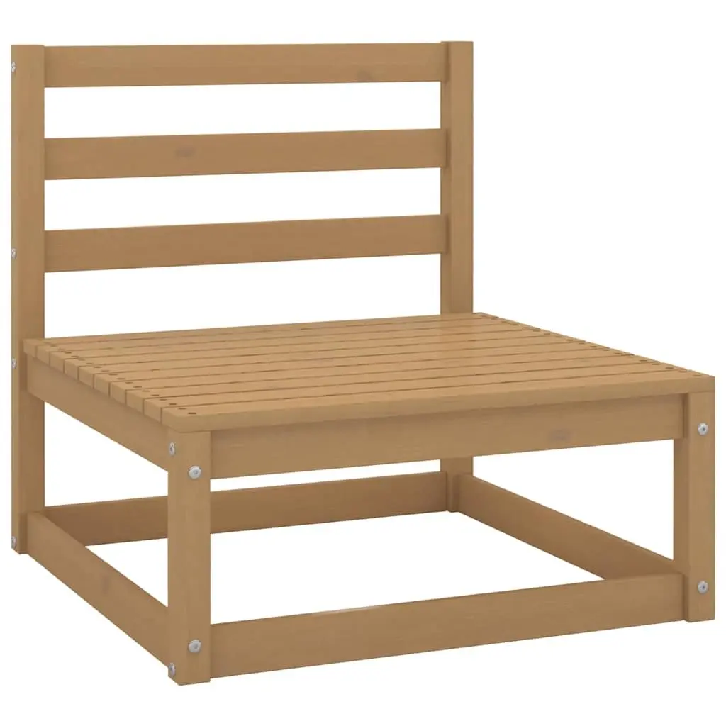 6 Piece Garden Lounge Set Solid Pinewood Brown Outdoor Furniture