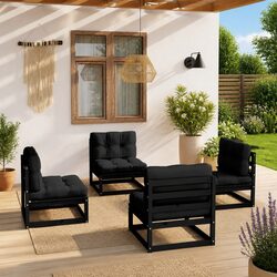 Your Ideal 4-Piece Outdoor Lounge Set with Cushions