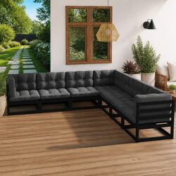 Friendly 7-Piece Garden Lounge Set with Cushions Just for You