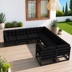 Friendly 8 Piece Garden Lounge Set with Cushions