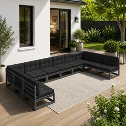 Friendly 10-Piece Lounge Set to Enhance Your Outdoors
