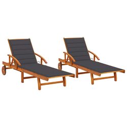 Relax in Style with Our Acacia Wood Sun Loungers