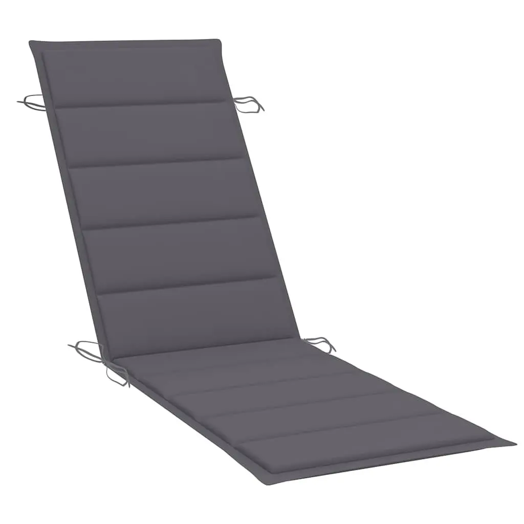 Sun Loungers Set of 2 Wooden Outdoor Deck Chairs with Cushions Patio Lounging