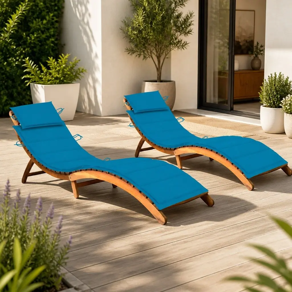 Sun Loungers with Cushions