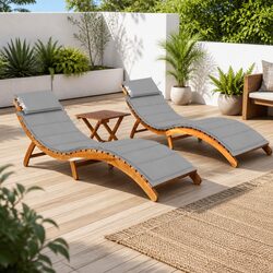 Your Outdoor Relaxation Awaits with This Sun Lounger Set