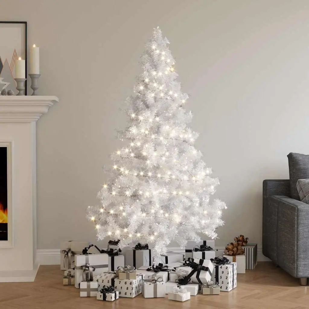 Artificial Christmas Tree Pre-lit White 180cm 620 Branches