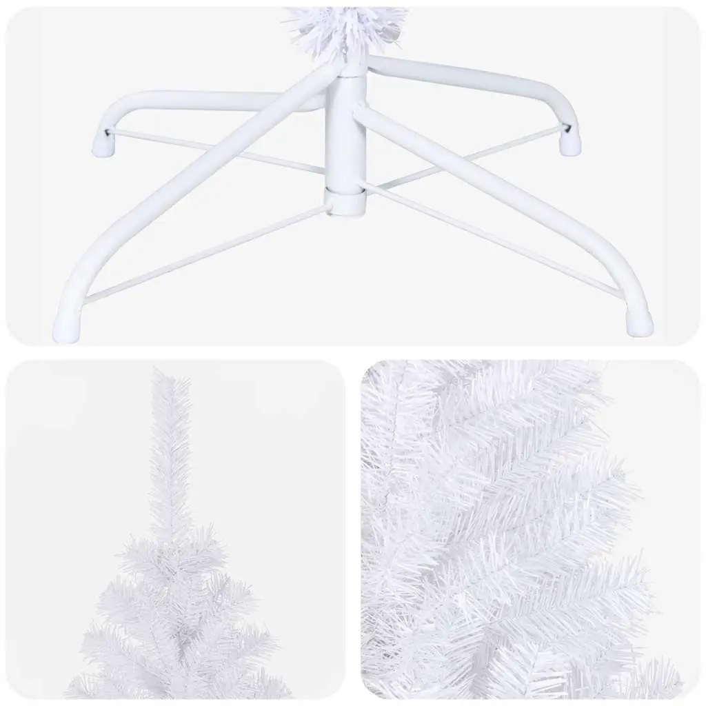 Artificial Christmas Tree Pre-lit White 180cm 620 Branches